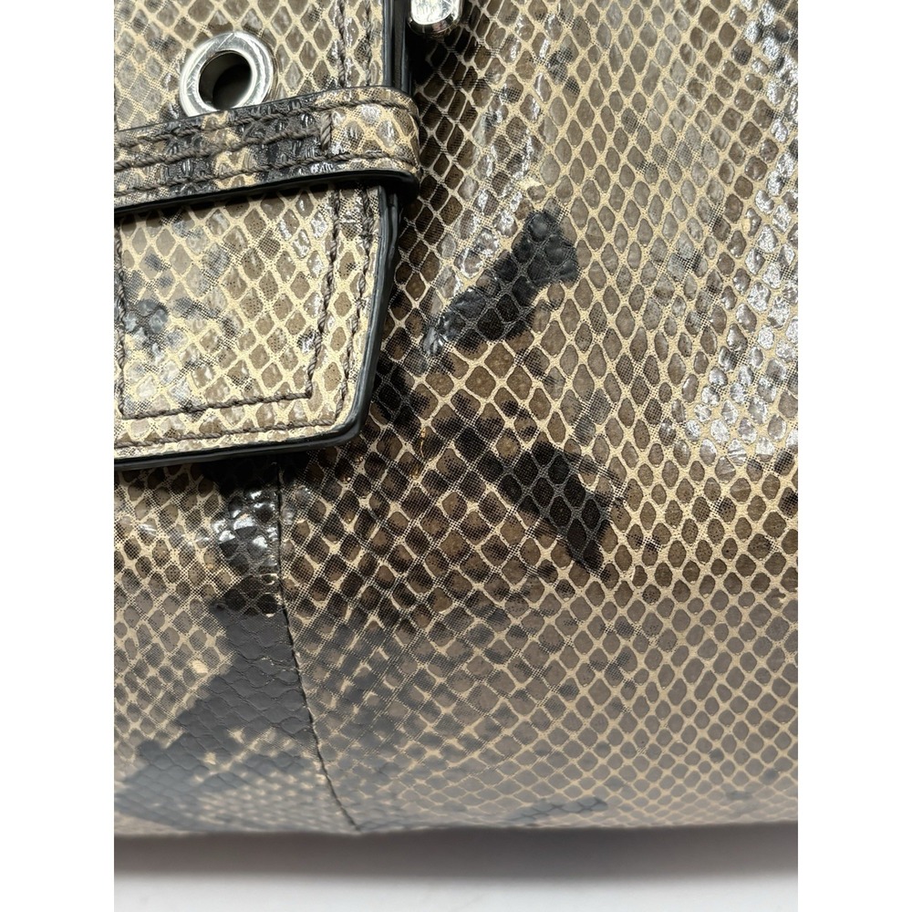 Coach Soho Lynn Faux Python Embossed 3 Compartment Snakeskin Hobo Purse Handbag - Picture 3 of 16